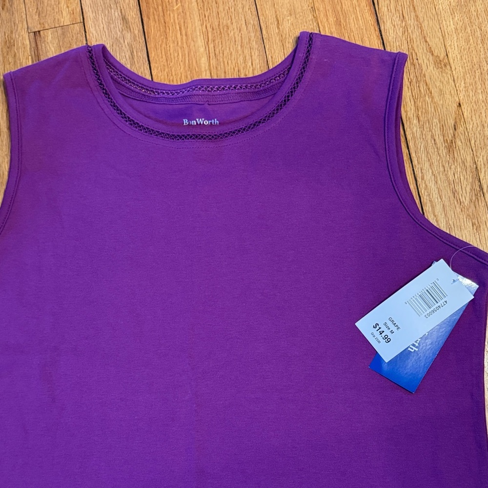 BonWorth Tank Women's Purple Tank Top M